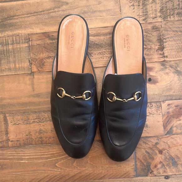 Gucci Princetown Slipper backless leather loafers - black size 41.5 (US 10) - Picture 2 of 13